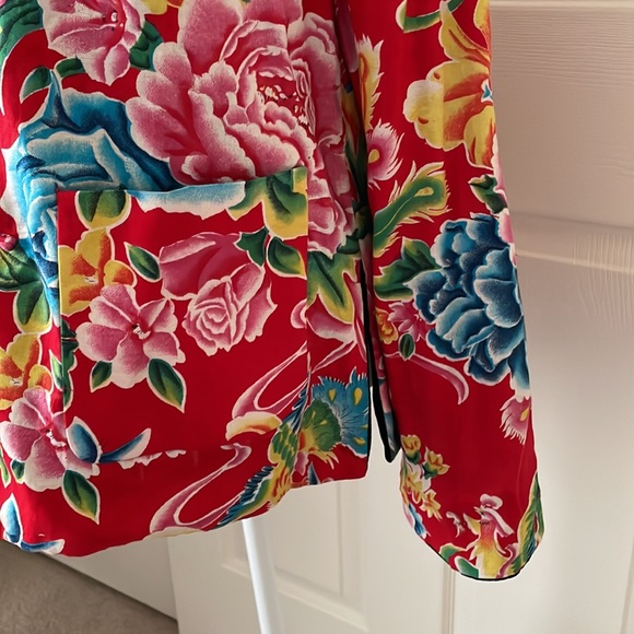 Reversible Velvet/Cotton Mandarin Collar Jacket - Picture 12 of 16